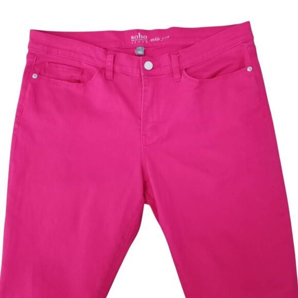 NEW YORK AND COMPANY PINK ANKLE PANTS SZ.14 EUC - Picture 3 of 8